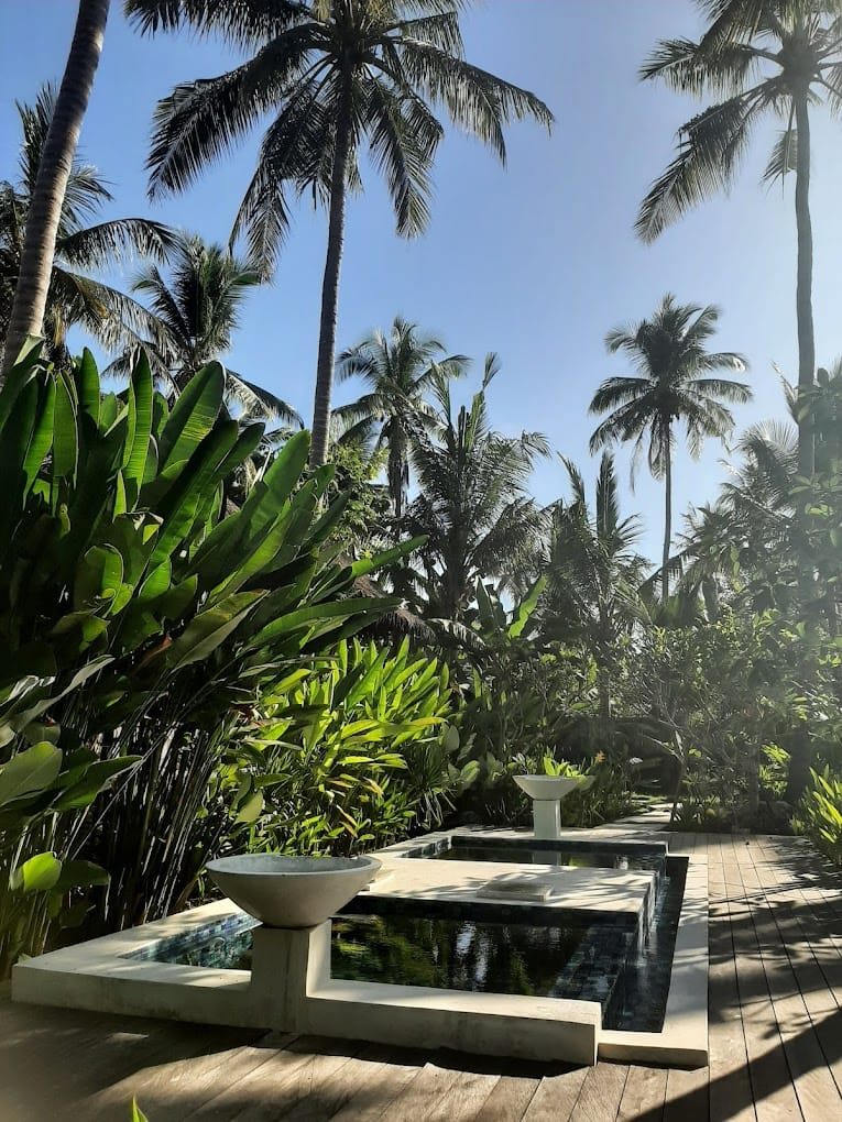 The plunge pool at Nusa Penida Diving's partner homestay for the Dive & Stay